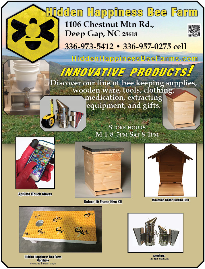 Ad for Hidden Happiness Bee Farm